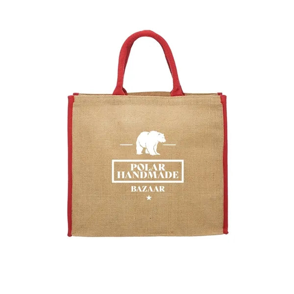 Eco Valley Jute Tote Bag (1 Color Imprint)