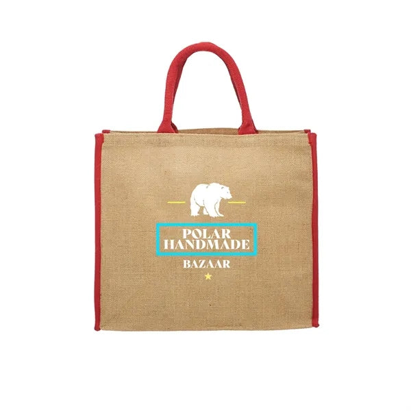 Eco Valley Jute Tote Bag (Full Color Imprint)