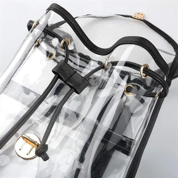 Clear Backpack Gym Drawstring Bag