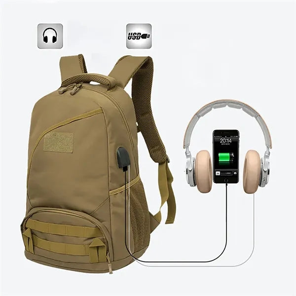 Usb Charging Army Tactical Bags Outdoor Sports