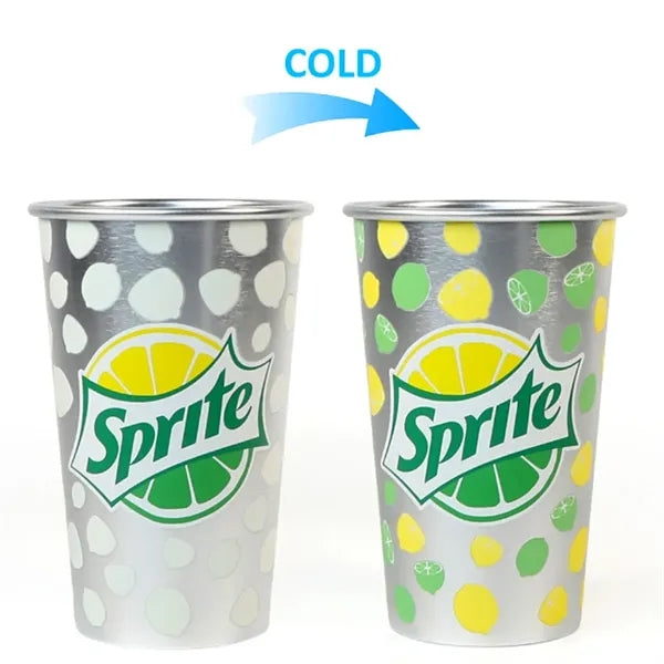 Changing Color Aluminum Cup