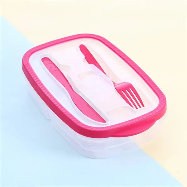 Plastic Seal Tight Prep Lunch Boxe Set