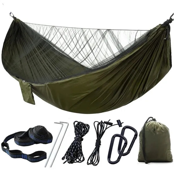 114x55inch Portable Hammock with Mosquito Net