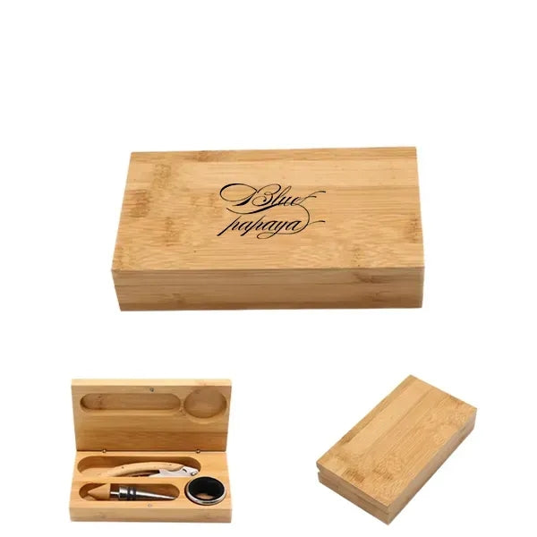 Bamboo Wine Opener Set