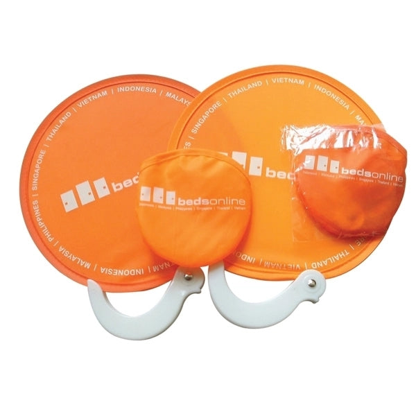 Foldable Flying Disk / Folding Hand Fan