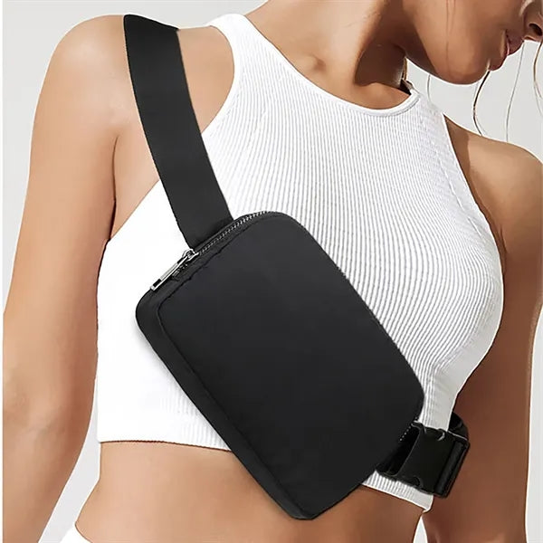 Cross Body Zipper Belt Bag