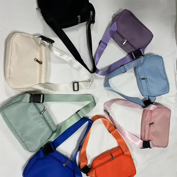 Cross Body Zipper Belt Bag