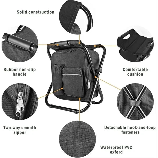 Backpack Stool Cooler Chair