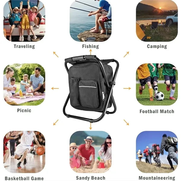 Backpack Stool Cooler Chair