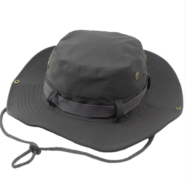 Wide Brim Boonie Hat Camo Bucket Cap
