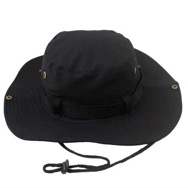 Wide Brim Boonie Hat Camo Bucket Cap
