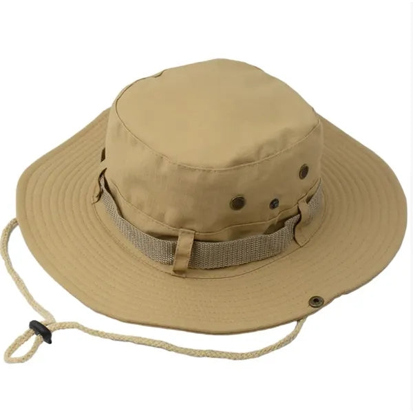 Wide Brim Boonie Hat Camo Bucket Cap