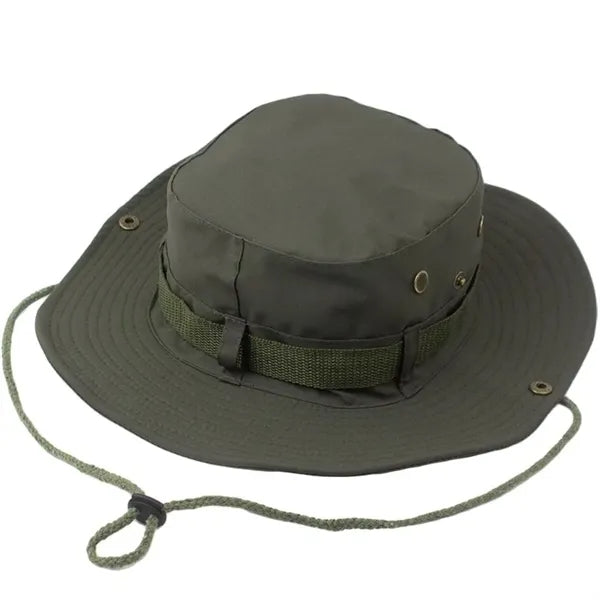 Wide Brim Boonie Hat Camo Bucket Cap