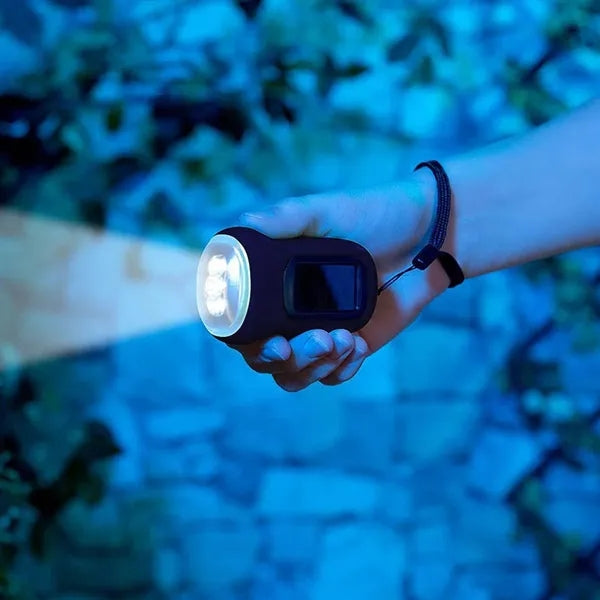 Hand Mini Cranklight Solar Power Led Flashlight