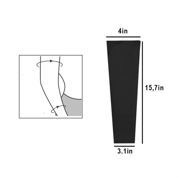 Elastic UV Protection Cooling Arm Sleeves
