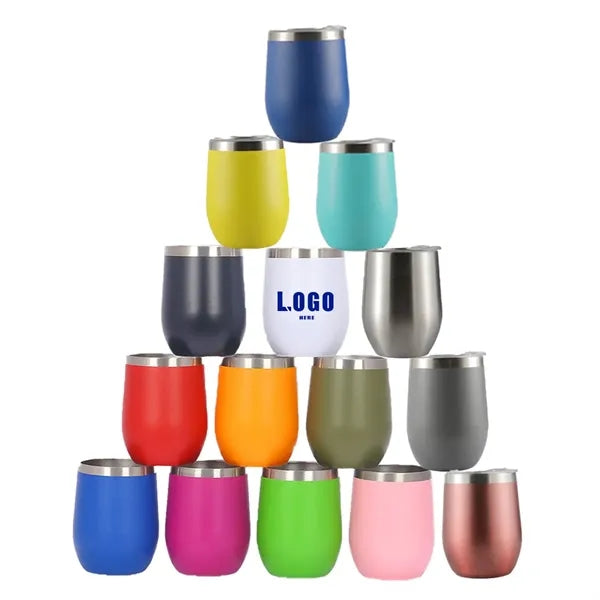12oz Stainless Steel Stemless Tumbler Cups