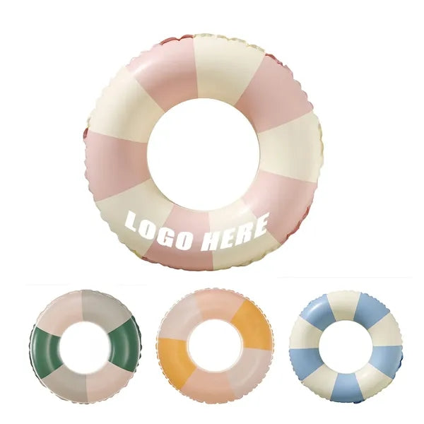 18" Kid Striped Inflatable Swimming Pool Ring