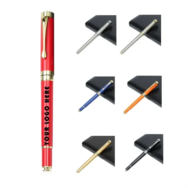 Black Gel Metal Rollerball Pen