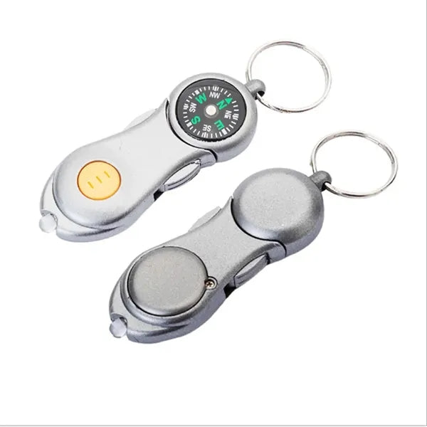 Outdoor with compass LED flashlight