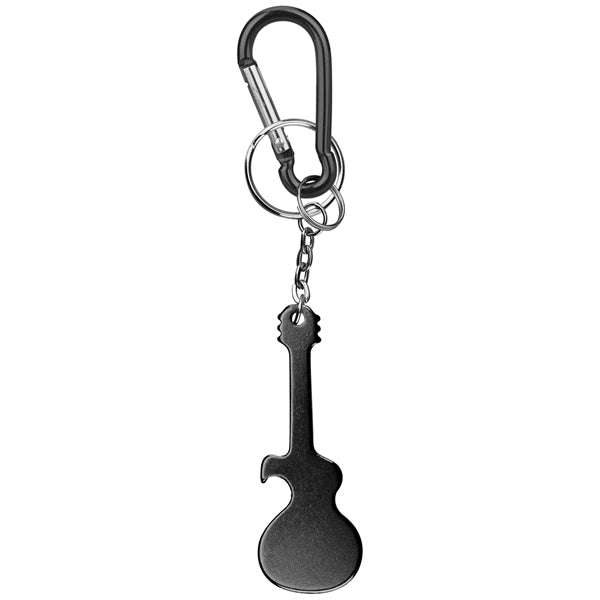 Guitar Shaped Bottle Opener with Key Chain & Carabiner