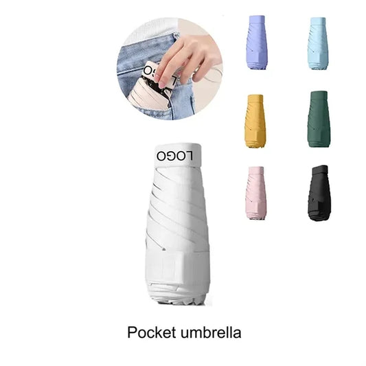 Mini Pocket Umbrella Anti-UV Sun/Rain Windproof 5 Folding