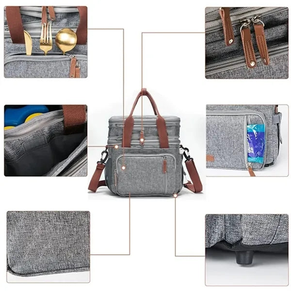 Double Deck Thermal Lunch Bag