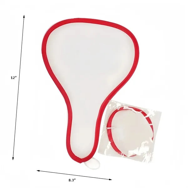 Folding Frisbee gourd-shaped polyester fan