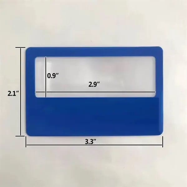 Pocket Credit Card Magnifier Wallet Purse Magnifying Glass