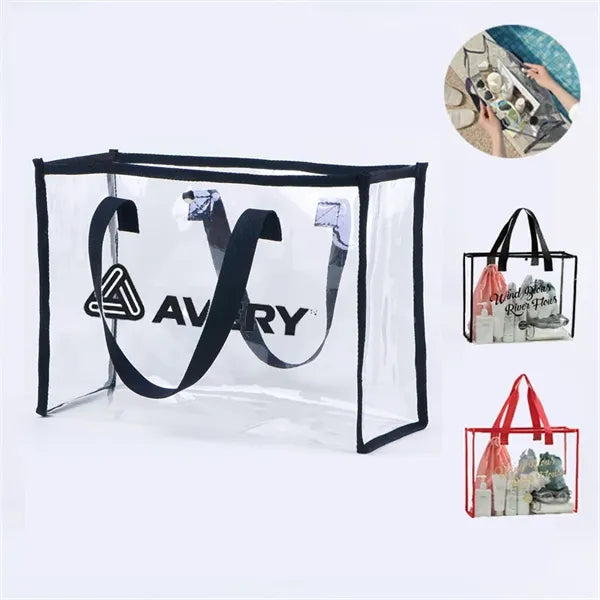 Large Clear Beach Tote Bag