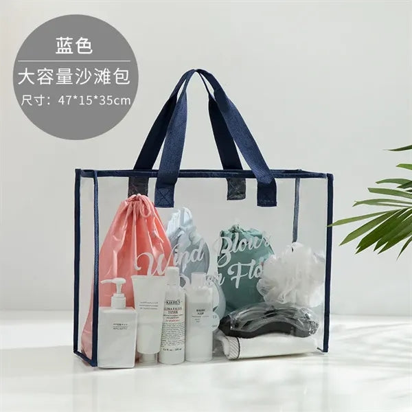 Large Clear Beach Tote Bag