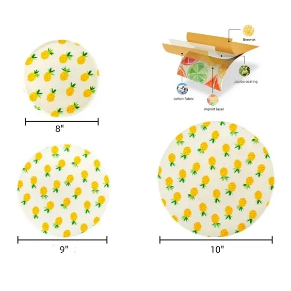 Premium Beeswax Wrap Cover 3-pack Set