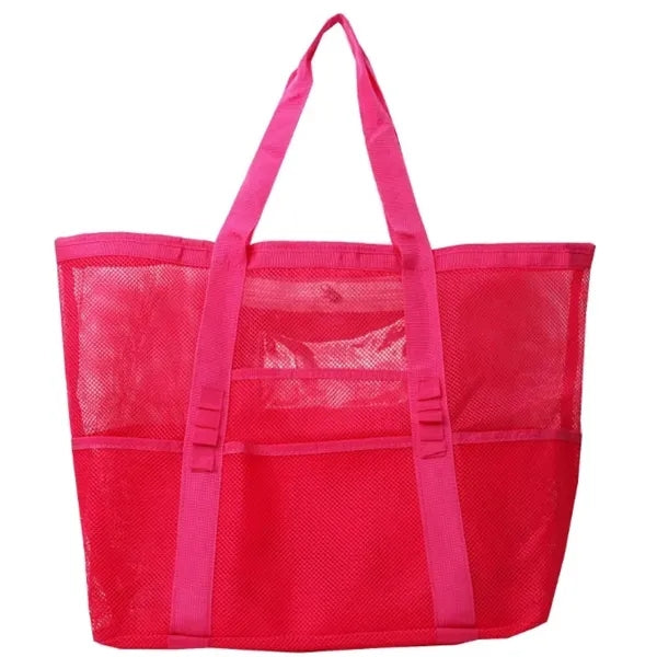 Large Mesh Beach Bag w/ Multiple Pockets