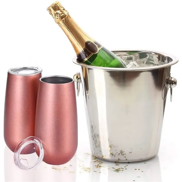 12 Oz Insulated Wine Cup Stainless Steel Tumbler with Lid