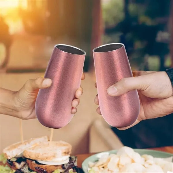 Double Wall Bottle 12oz Wine Champagne Tumbler