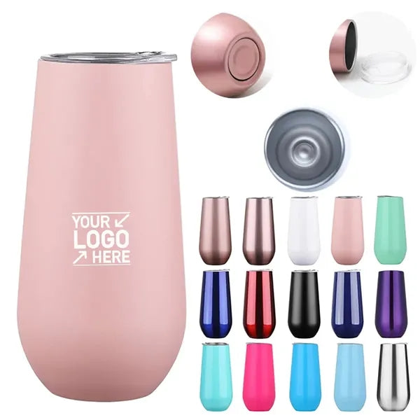 Double Wall Bottle 12oz Wine Champagne Tumbler