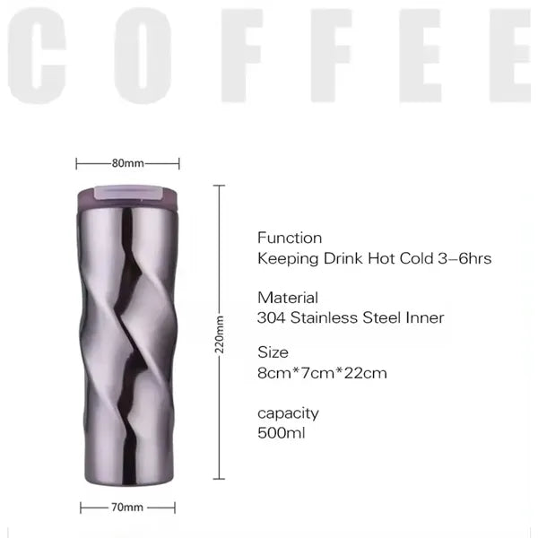 15 Oz Customizable Coffee Stainless Steel Cup Bottles