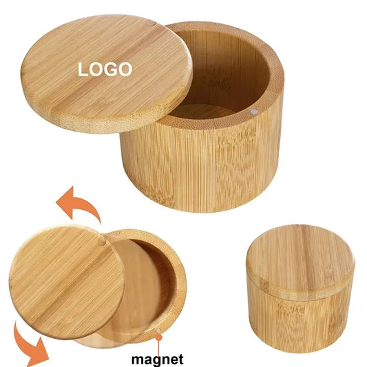Bamboo Round Storage Box