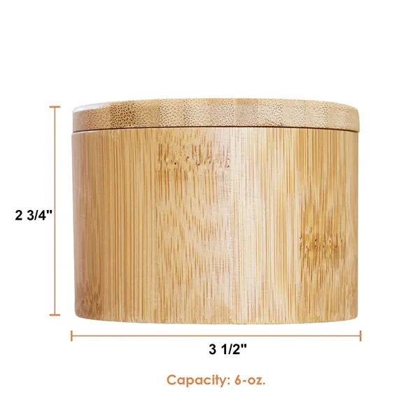 Bamboo Round Storage Box