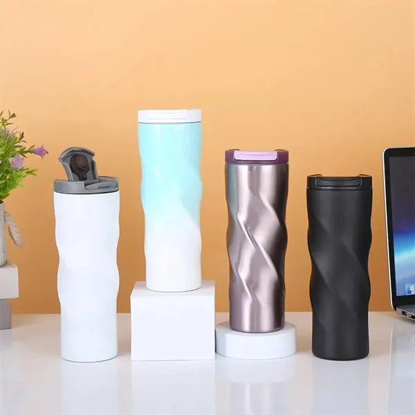 15 Oz Double Wall Stainless Steel Cup For Coffee