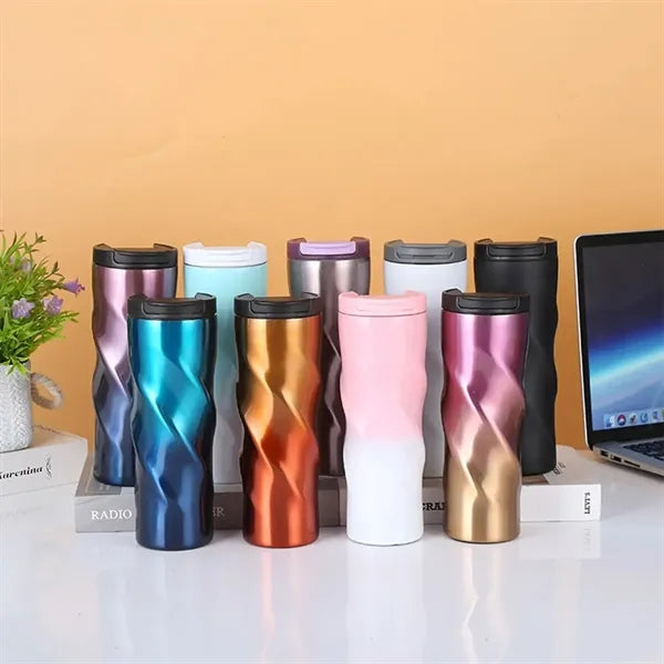 15 Oz Double Wall Stainless Steel Cup For Coffee