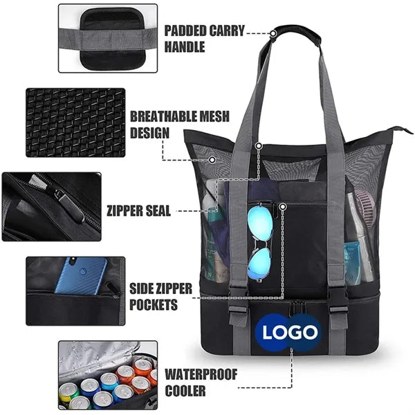 Outdoor Travel Storage Mesh Bag Ice Pack