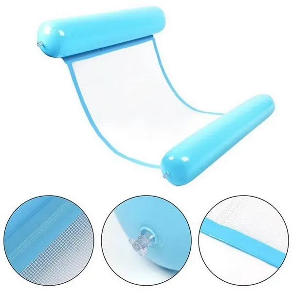 Inflatable Water Hammock Mesh Floating Row