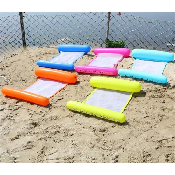 Inflatable Water Hammock Mesh Floating Row