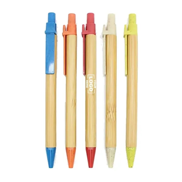 Executive Bamboo Twist Action Ball Point Pen