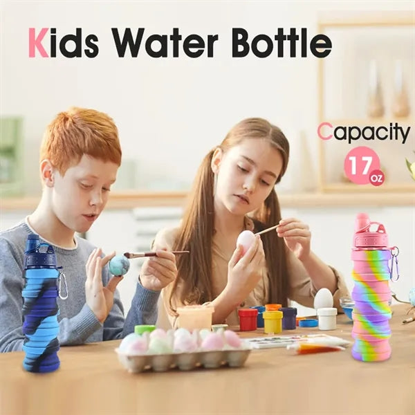 17oz Silicone Collapsible Water Bottle