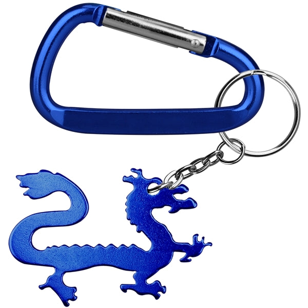 Dragon Shape Bottle Opener with Key Chain & Carabiner