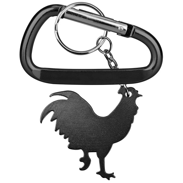 Rooster Shape Bottle Opener with Key Chain & Carabiner