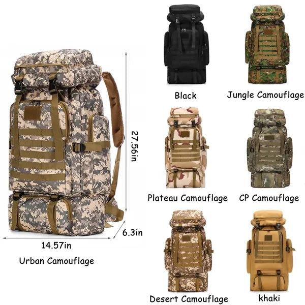 80L Camouflage Backpack