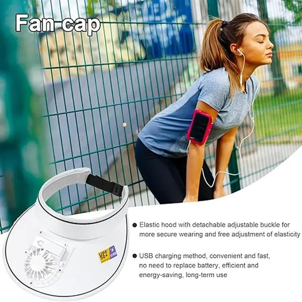 Sun Visor Hats With Fan