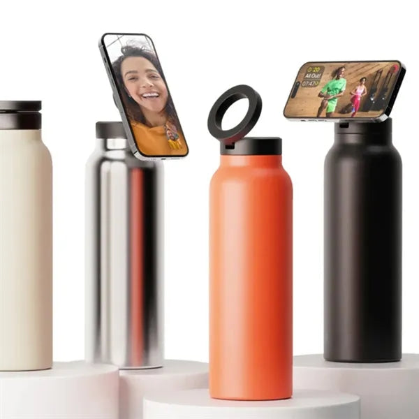 Magnetic Phone Mount Water Bottle